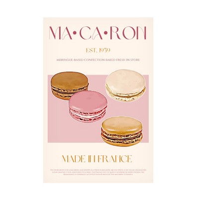 Trademark Fine Art - Nazma Khokhar  Macaron Print Canvas Art