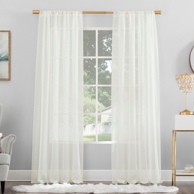 No. 918 Sheer Voile Mallory Rod Pocket Curtain Panel