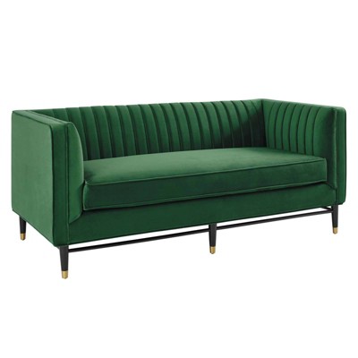 Modway Devote Channel Tufted Performance Velvet Loveseat