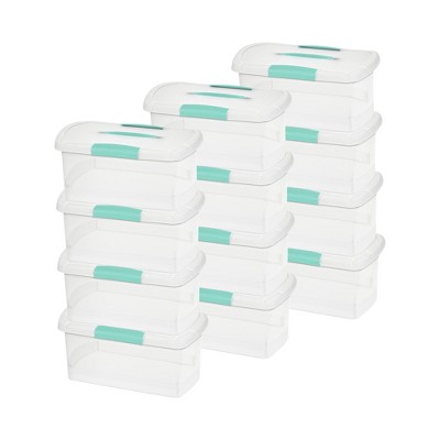 Sterilite Nesting ShowOffs Clear File Box w/ Latches