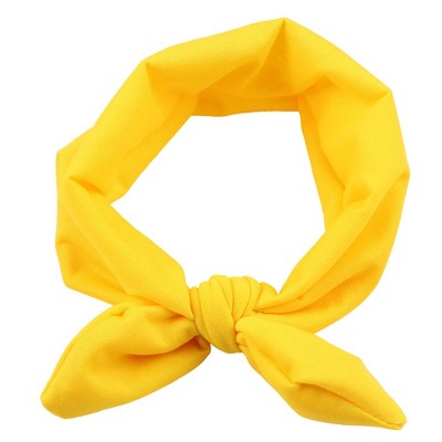 MyKids-Usa Newborn Baby Solid Color Bunny Ear Shape Elastic Headband