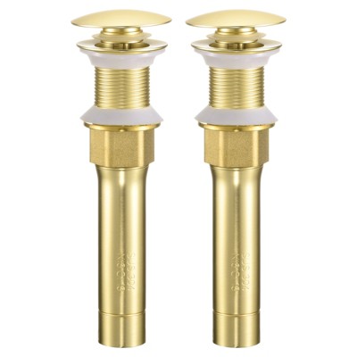 Unique Bargains Rustproof Brass Stainless Steel Sink Drain Assembly 2 Pcs