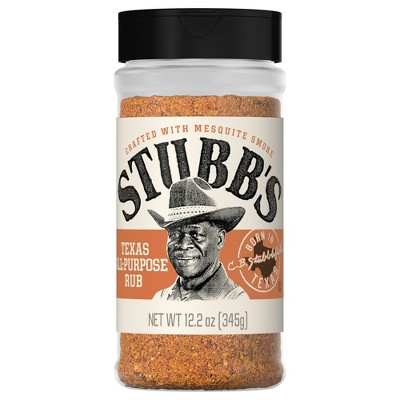 Stubb's Texas All Purpose Rub, 12.2 oz Bottle (Pack of 2)