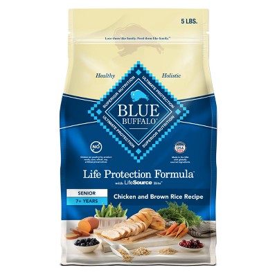 Blue Buffalo Life Protection Formula Natural Senior Dry Dog Food with Chicken and Brown Rice