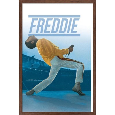 Trends International Queen - Freddie Mercury Live Framed Wall Poster Prints