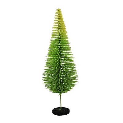 Halloween 10.5 Inch Halloween Sisal Green Tree Halloween , Versatile Bottle Brush (1PC)