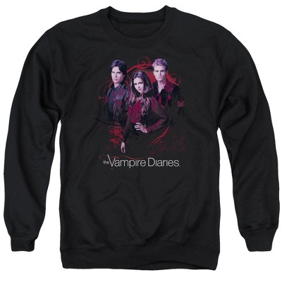 Vampire Diaries Company Of Three Adult Crewneck Sweatshirt