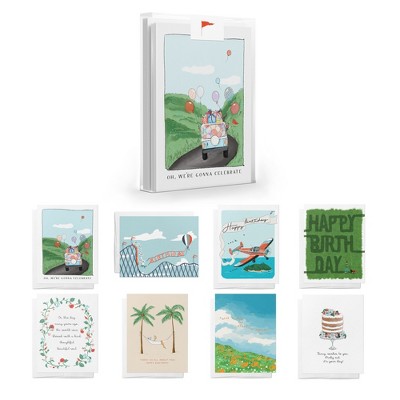 Birthday Celebration Greeting Card Pack Assorted Set (8 ct.) by Ramus & Co