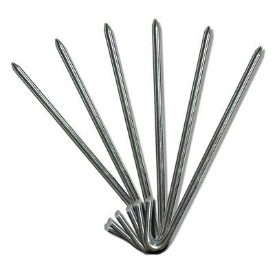 Moose Supply Heavy Duty Steel Hook Stakes, 10 Pack,  1/2" x 18"