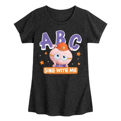 Girls' - Super Why - Abc Sing With Me Fitted Short Sleeve Graphic T-Shirt