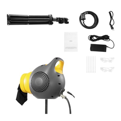 VEVOR Foam Machine, 115 W Party Foam Cannon, Portable Foam Maker with a Tripod Stand, Powerful Foam Party Machine, Grey & Yellow