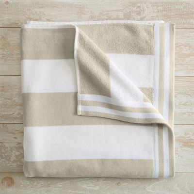 100% Cotton Cabana Striped Oversized Beach Towels - Great Bay Home.