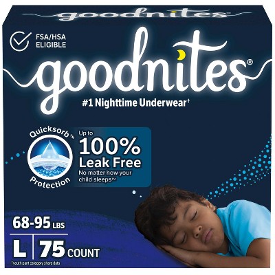 Goodnites Boys' Nighttime Underwear - (Select Size and Count)