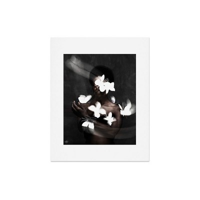 Obinna Obioma Butterfly Effect Unframed Wall Poster Black - Deny Designs