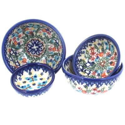 Blue Rose Polish Pottery 2080 Vena Measuring Bowls