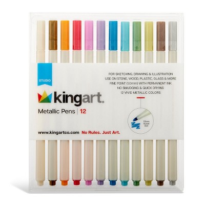 KINGART Metallic Pens 12 Colors