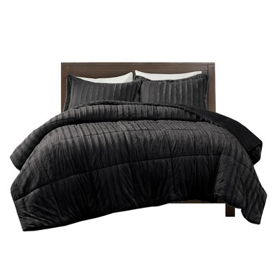 Gracie Mills Wilfred Faux Fur Comforter Set