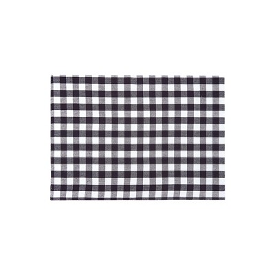 C&F Home Ashford Black Placemats Set of 6, 13" x 19"