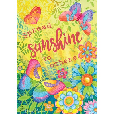 Briarwood Lane Spread Sunshine To Others Spring Garden Flag Floral Inspirational 18" x 12.5"