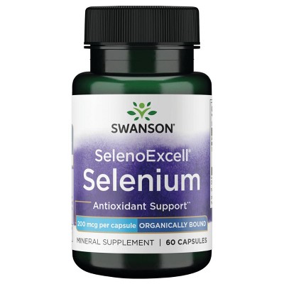 Swanson Mineral Supplements Selenoexcell Selenium 200 mcg 60 Caps