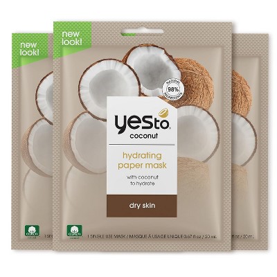Yes To Coconut Hydrating Paper Mask with Coconut to Hydrate