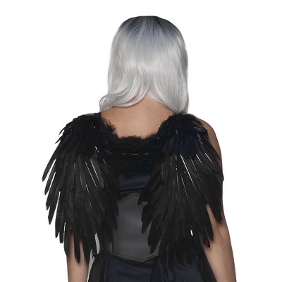 Underwraps Feather Wings One Size Adult Costume Accessory | Black