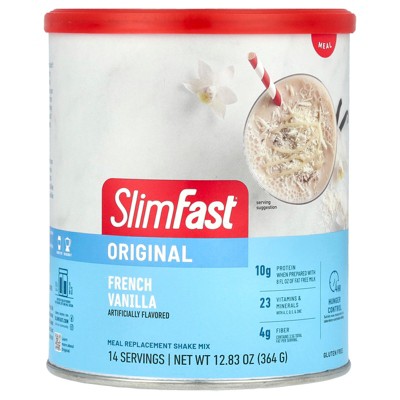 SlimFast Original, Meal Replacement Shake Mix, French Vanilla, 12.83 oz (364 g)