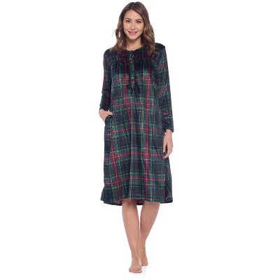 Ashford & Brooks Women's Mink Fleece Long Sleeve Nightgown