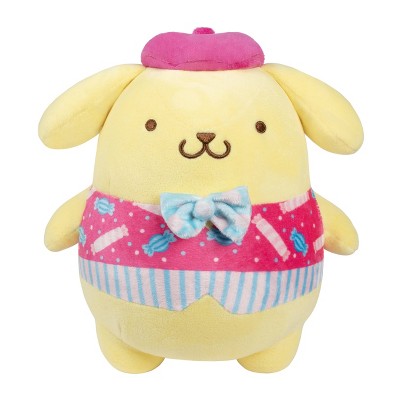 Hello Kitty 8" Pompompurin Candy Wonderland Plush: Stuffed Character Toy, Polyester, 8"x7"x5"
