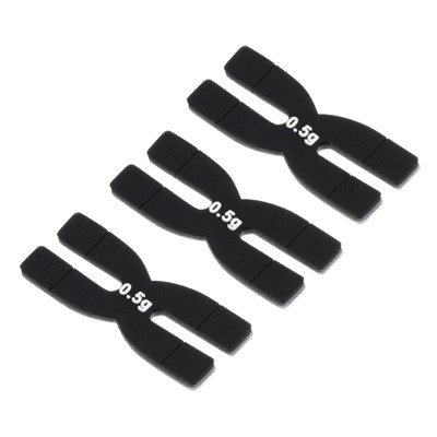 Unique Bargains Silicone Adjustable Vibration Dampeners H Badminton Racket Weight Balance Strip 0.5g 3 Pcs