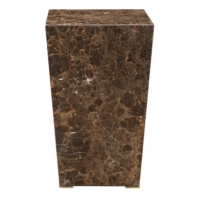 Uttermost Poe Marble Accent Table, Brown