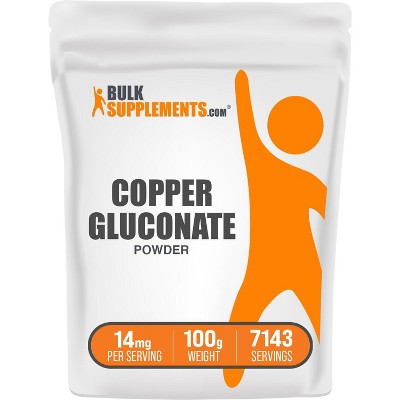 BulkSupplements Copper Gluconate Powder