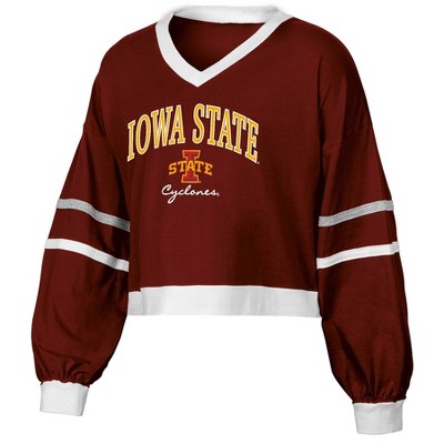 NCAA Iowa State Cyclones Women's Long Sleeve V-Neck T-Shirt