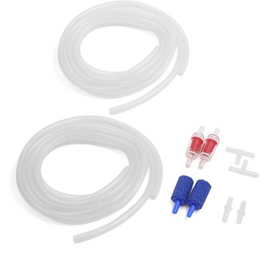 Unique Bargains Aquarium Air pump Accessories Set Air Stones Check Valves Airline and Connectors
