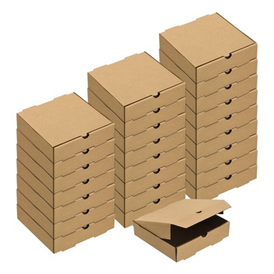 Unique Bargains Sturdy Cowhide Paper Compact Size Pizza Box