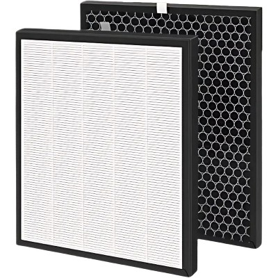 Nispira HEPA Air Filter Plus Carbon Pre Filter Replacement Compatible with Levoit Air Purifier LV-PUR131, 1 Set