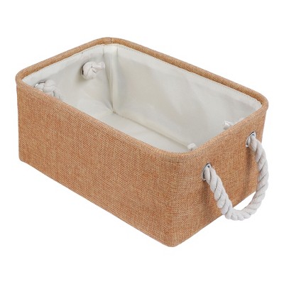 REGALWOVEN Cotton Collapsible Lightweight Sturdy Open Storage Bins 3 Pcs