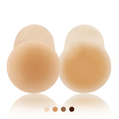 Niidor Lift Nipple Covers for Women - Sticky Adhesive Silicone Pasties - Reusable Pasty Nipple Cover for Breast Lift with Travel Case