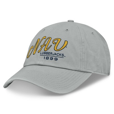 NCAA Northern Arizona Lumberjacks Nico Cotton Hat: Adjustable Gray Baseball Cap