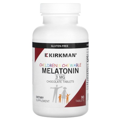 Kirkman Labs Children Chewable Melatonin, Chocolate, 3 mg, 90 Tablets