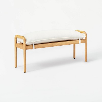 Ventura Pillow Top Bench Natural - Threshold™ designed with Studio McGe Assembly Required