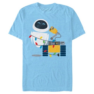 Men's Wall-E Eve Christmas Lights T-Shirt