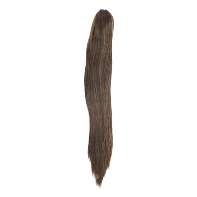 Unique Bargains Long Straight Hair Wig Hair Clips 21.65" Length 1 Pc