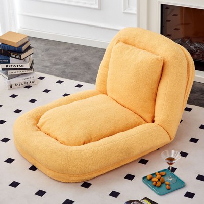 NicBex Modern Folding Sofa Floor Lounge Chair with 5 Adjustable Positions,Comfy Upholstered Accent Chair for Bedroom,Living Room,Office