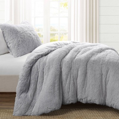 Emma Faux Fur Comforter Set - Lush Décor