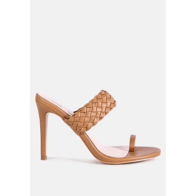 High Perks Woven Strap Toe Ring Sandals Women