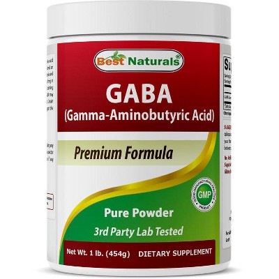 Best Naturals GABA (Gamma Aminobutyric Acid) Pure 1 Lb Powder