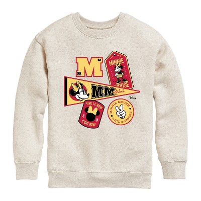 Boys' - Disney - Minnie Mouse Graphic Long Sleeve Fleece Sweatshirt