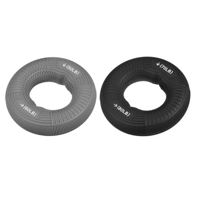 Unique Bargains Rock Climbing Exercise Fitness Silicone Hand Grip Strengtheners 2 Pcs