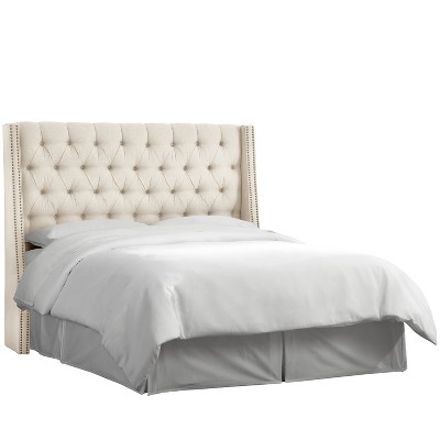 Skyline Furniture Diamond Tufted Nail Button Wingback Headboard